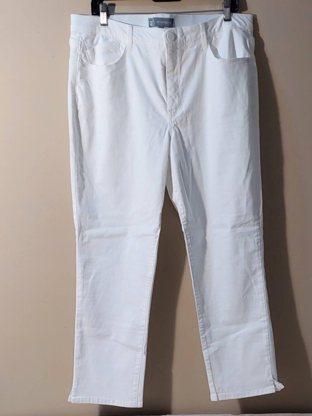 Wit & Wisdom Optic White “Ab”solution Ankle Skimmer Skinny Jeans Size: 16